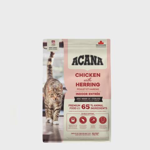 Acana Indoor Entree Cat, pişiklər üçün toyuq və hinduşka dadlı quru yem, 340 q — Мышыктар
