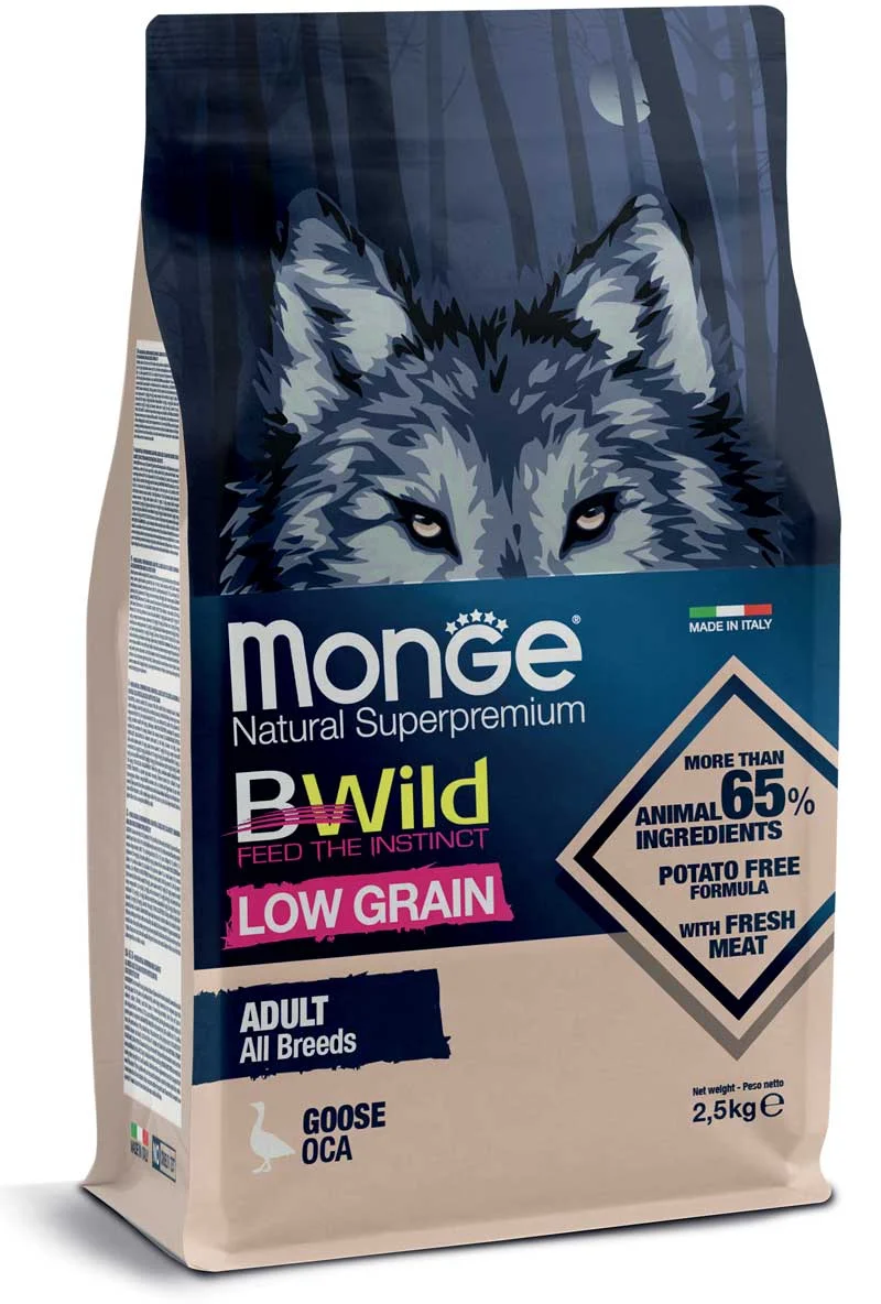 Monge Adult all Breeds Natural Super Premium Goose Oca, bütün cinslərdən olan yetkin itlər üçün tam pəhriz, qaz əti ilə, super premium keyfiyyətli (çəki ilə) — Bakı