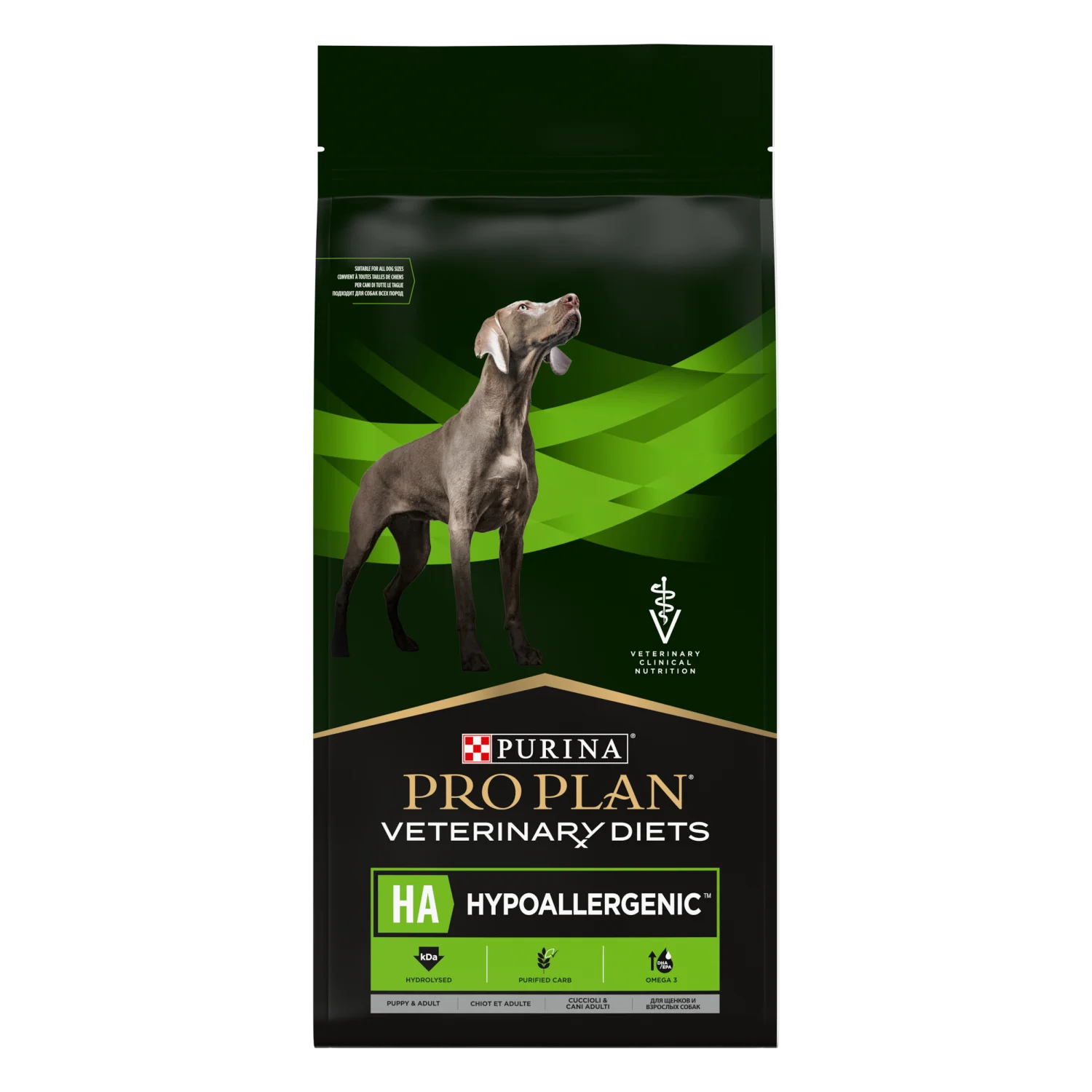 Pro Plan Veterinary Diets HA Hypoallergenic, allergik reaksiyalar zamanı bütün cinslərdən olan bala və yetkin itlər üçün hipoallergen quru yem (çəki ilə)