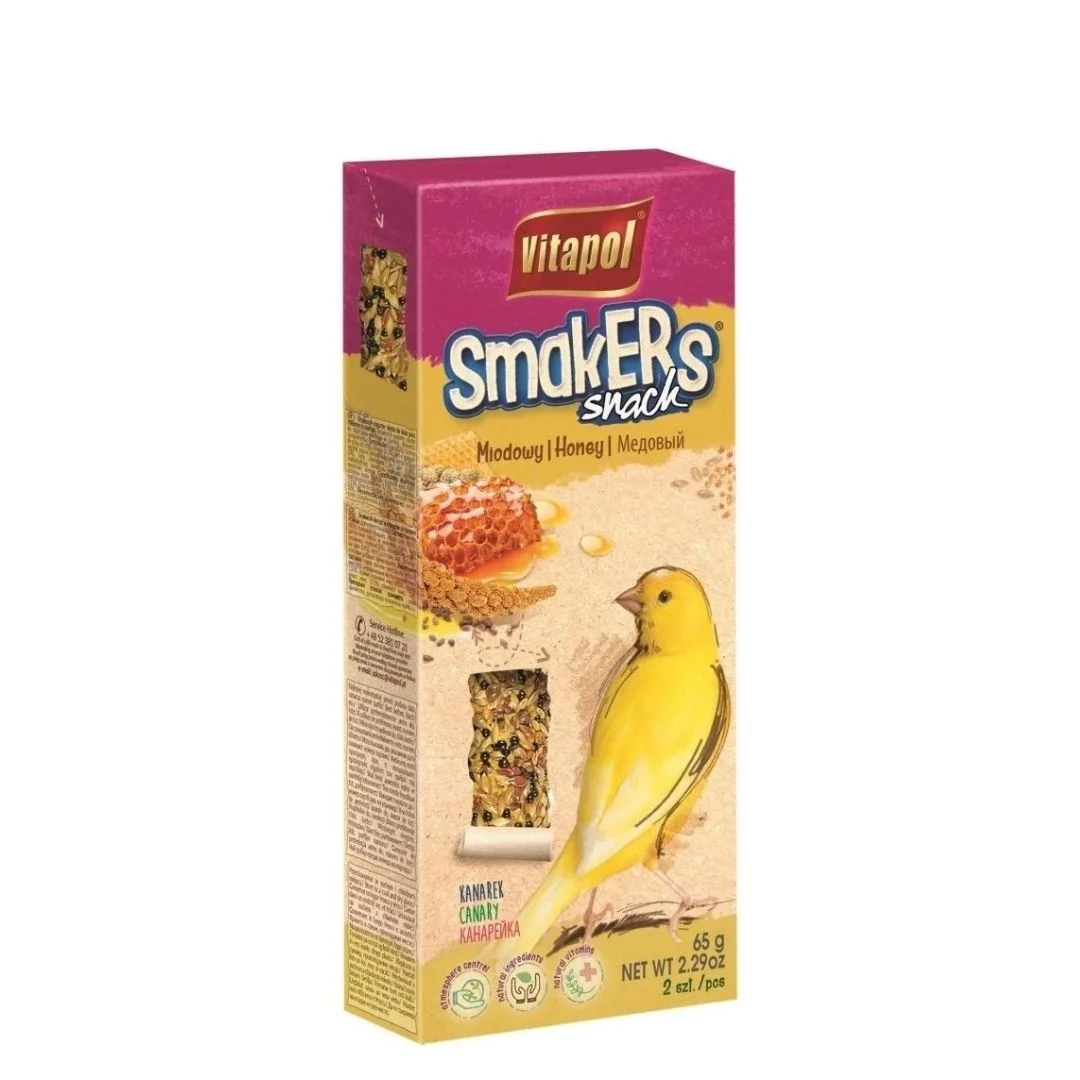Vitapol Smakers kanareykalara bal dadı ilə 65 q, 2 ədəd — Bakı