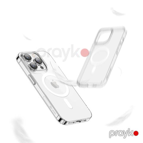 Green Magsafe Delgado Case for iPhone 14 Pro 6.1" Clear — Bakı