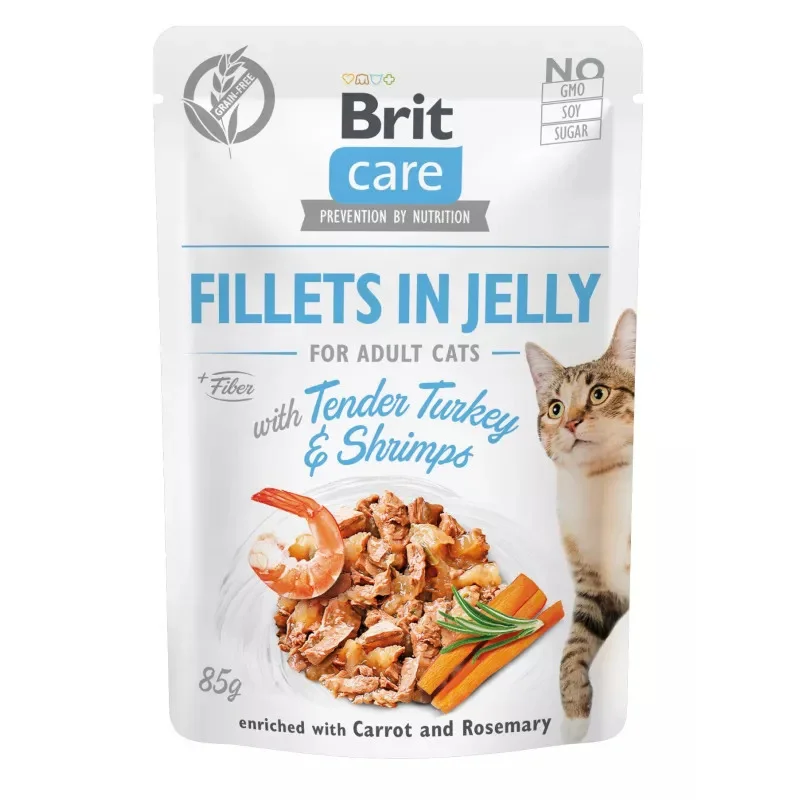 Brit Care pişik filesi hinduşka və karides ilə jele şəklində (85 q) — Bakı
