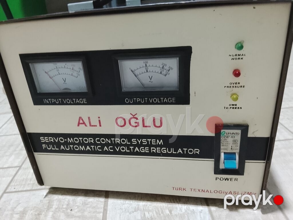 ALİ Oğlu tam avtomatik AC gərginlik stabilizatoru (servo-motor — Gərginlik stabilizatoru, Yevlax (3)