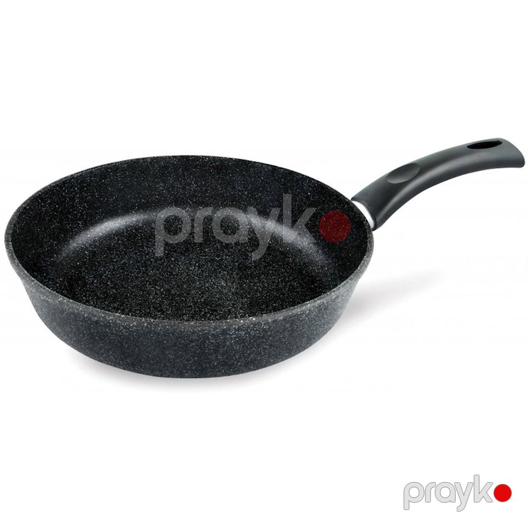 Tava Нева Металл Каменная Чёрный Гранит 18124, 24 sm, alüminium, qara — Mallar, Bakı (2)