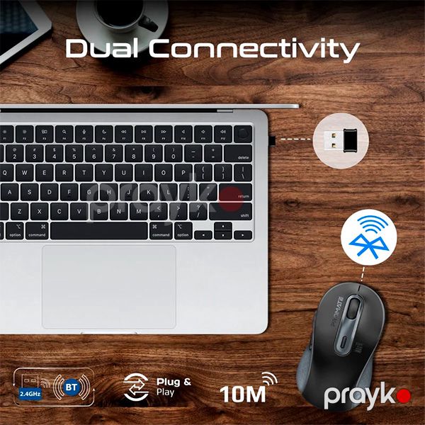 Promate Wireless Mouse Ken.black Black — Mallar, Bakı (4)