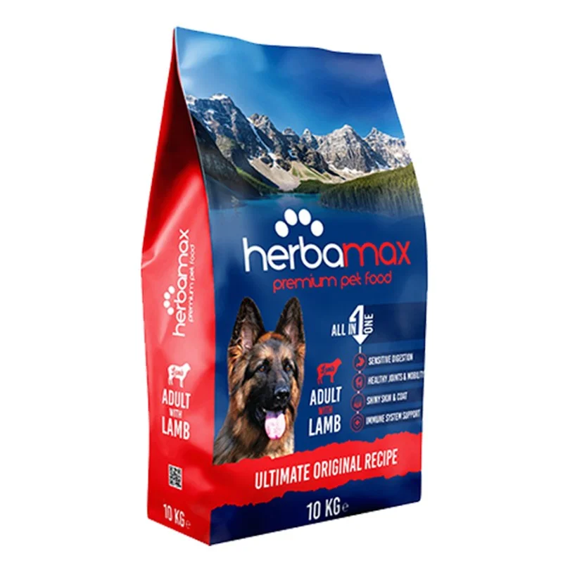 Herbamax Premium Adult Dog With Lamb, yetkin itlər üçün premium quru yem, quzu ilə (çəki ilə) — Bakı