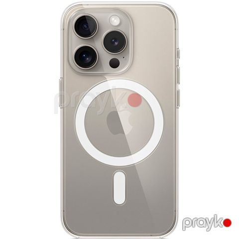iPhone 15 Pro Clear Case with MagSafe (MT223ZM) Clear — Bakı