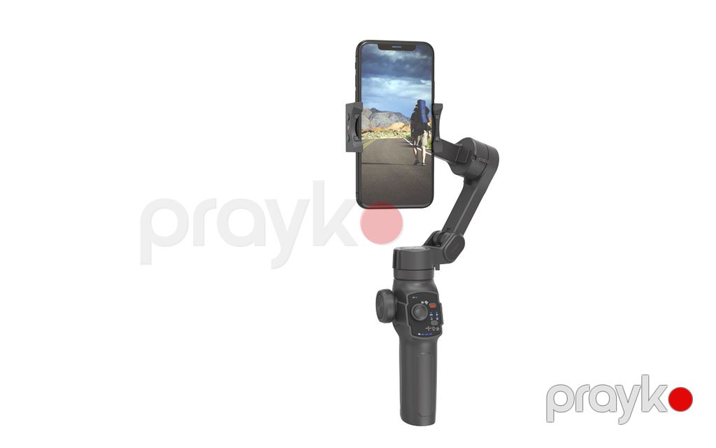 Porodo Anti-Shake Gimbal Gimbal with AI Tracker (PD-LFST035-BK) Black — Mallar, Bakı (2)