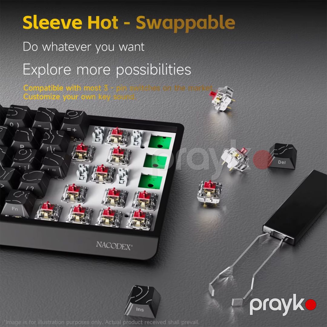 Oyun klaviaturası Ajazz NK68 V2 - Black Contour — Periferik cihazlar, Bakı (3)