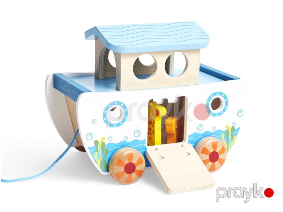 Sorter Hape Pull Along Noah's Ark, 17 əd, rəngarəng — Mallar, Bakı (2)