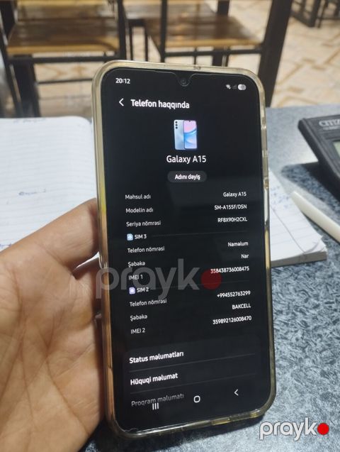 Samsung Galaxy A15, 128 GB, rəng - Mavi, İki sim kartlı — Cəlilabad