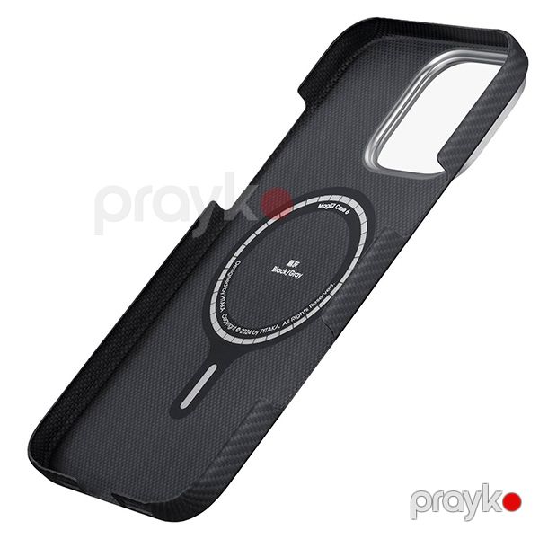 Pitaka Ultra Slim Case For iPhone 16 Pro Max (KI1601PMA) Black/Grey — Mallar, Bakı (3)
