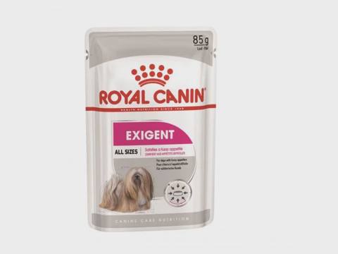 Royal Canin Exigent All Sizes, bütün ölçülərdən olan seçici itlər üçün yaş yem, paştet, 85 q — Heyvan malları