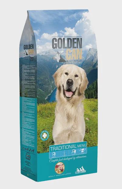 Ortin Econom Golden Can Traditional, bütün cinslərdən olan yetkin itlər üçün quru yem, ətlə (çəki ilə) — Pet supplies
