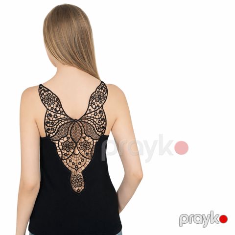 Qadınlar üçün mayka 2193903, qara, pambıq, ölçü L — Bakı