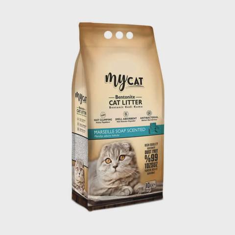 My Cat Marsel sabunu ətirli pişik qumu, 10 l — კატები