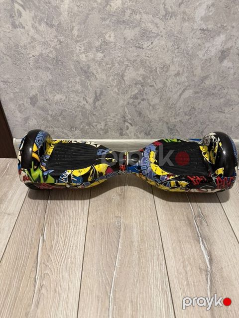 Rəngarəng qrafiti dizaynlı giroskuter (hoverboard) - Təkər ölçüsü — Bakı