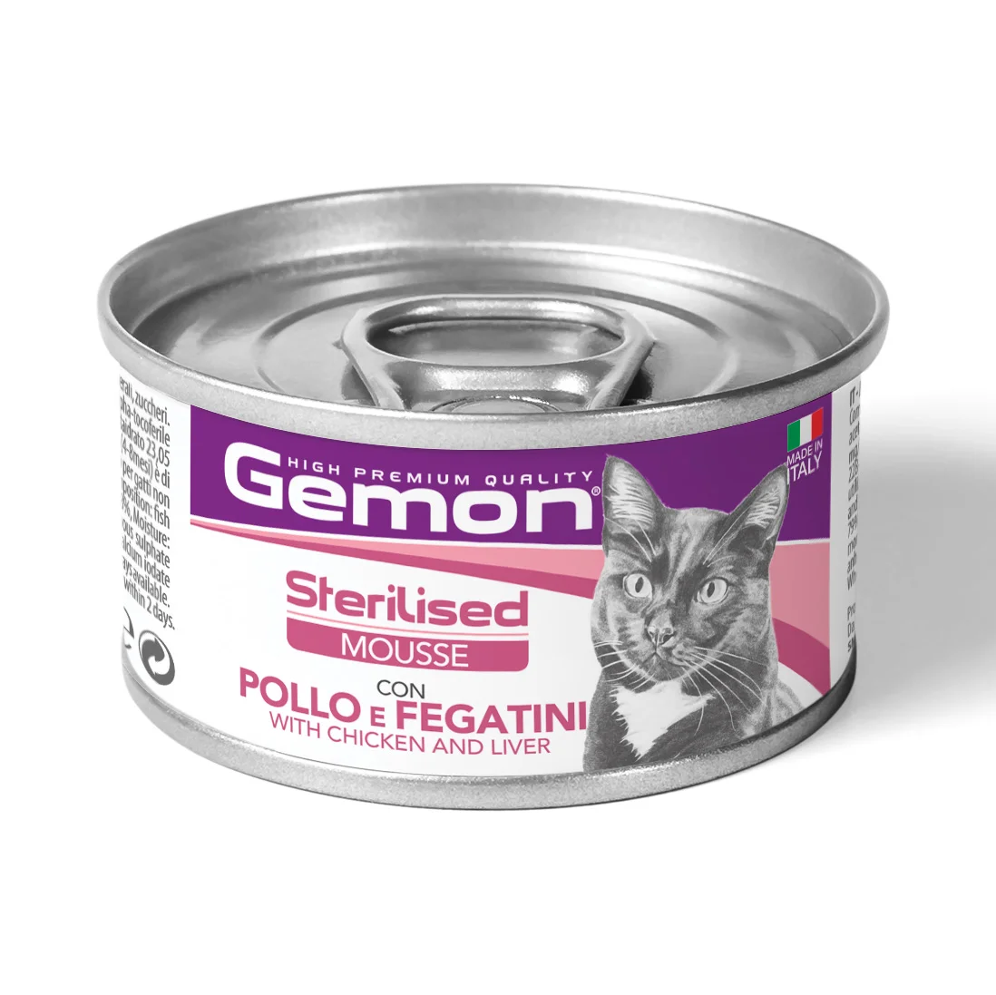Gemon toyuq və qaraciyər ilə sterilizasiya edilmiş pişiklər üçün sterilizasiya edilmiş yaş yem, 85 q — Zoo.az — Cats