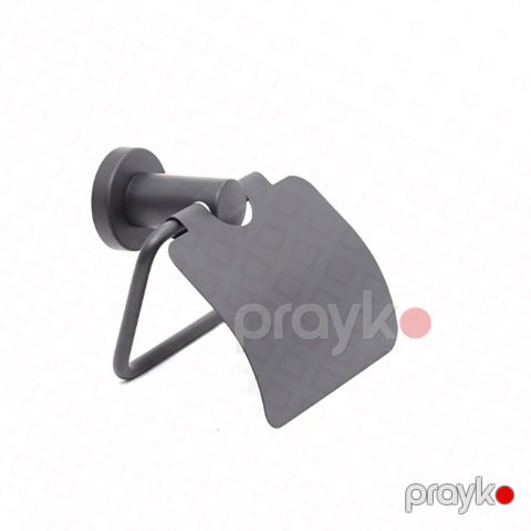 Tualet kağızı asılqanı bgl 8733 divarüstü qapaqlı SS304 qara — Omid.az — Repair & Construction
