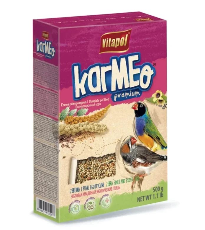 Vitapol Karma zebra çiviləri və ekzotik quşlar üçün tam yem, 500 q — Bakı