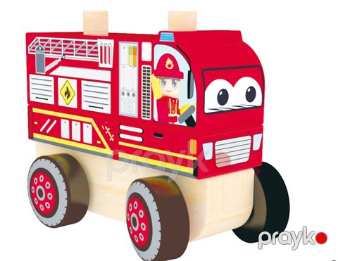Taxta maşın Hape J'adore Fire Engine — Bakı