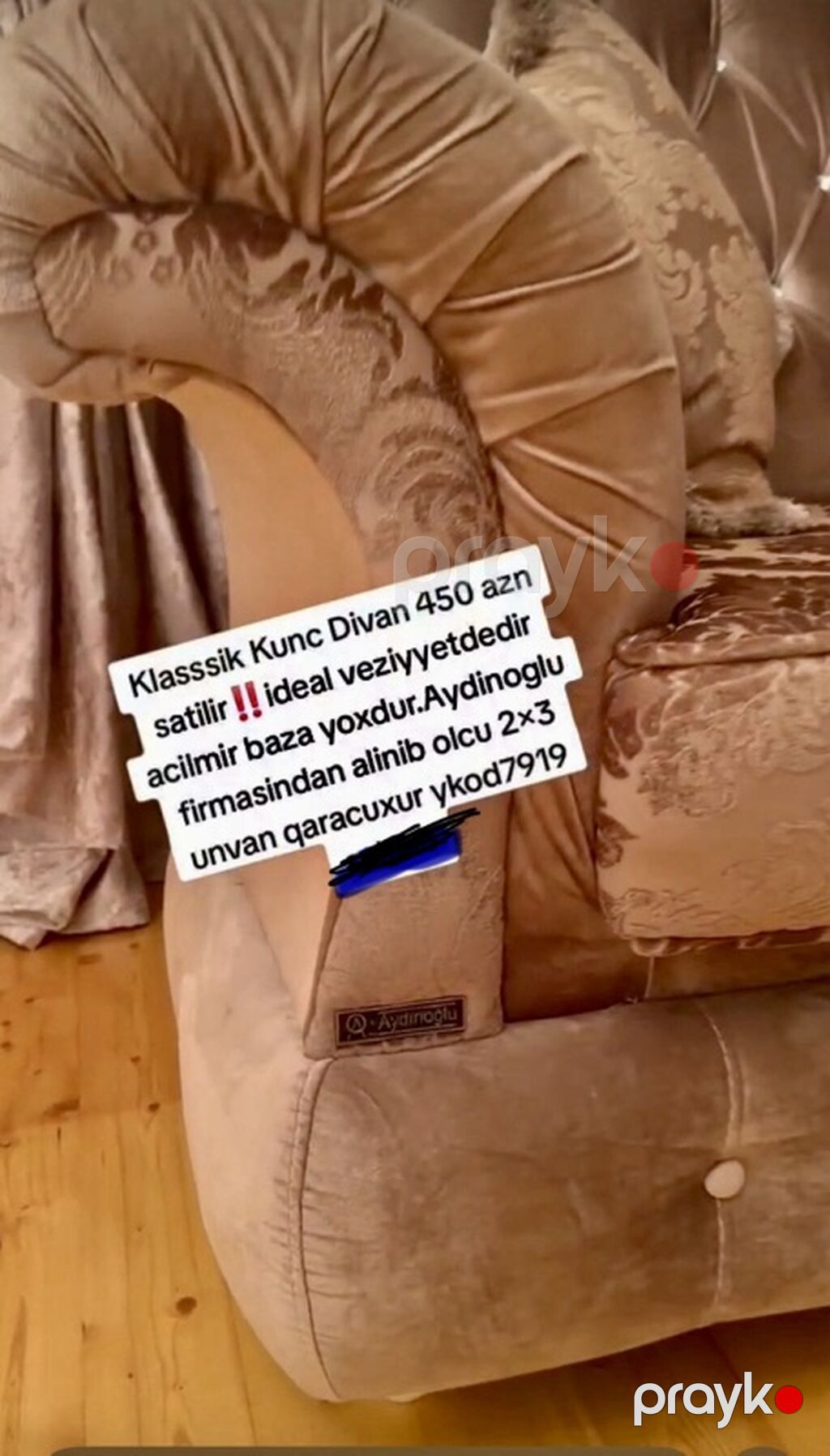 Klassik künc divan – “Aydınoğlu” firmasının istehsalı. Parlaq — Divanlər, Bakı (4)