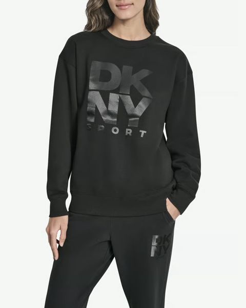 Qadınlar üçün poluver Dkny, qara, pambıq, ölçü S — Bakı