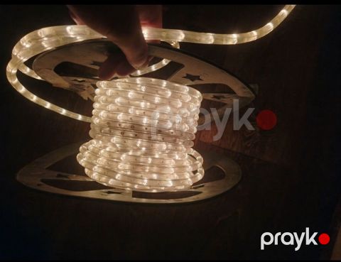 LED işıqlandırma şlanqı (rope light), isti ağ rəngli. metrəsi 1 manat — Gəncə