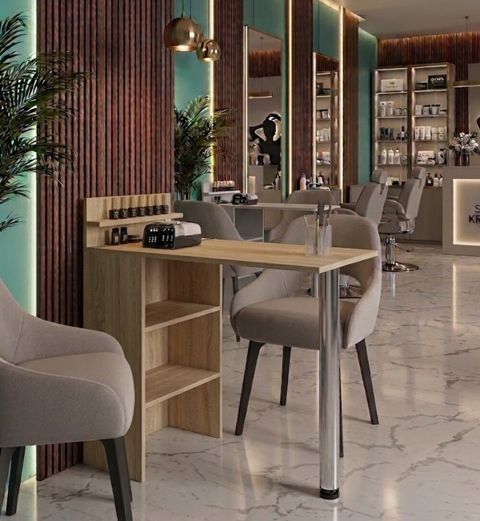 Manikür masası MB 1, laminat, Sanoma, 100x91x45 sm — Bakı