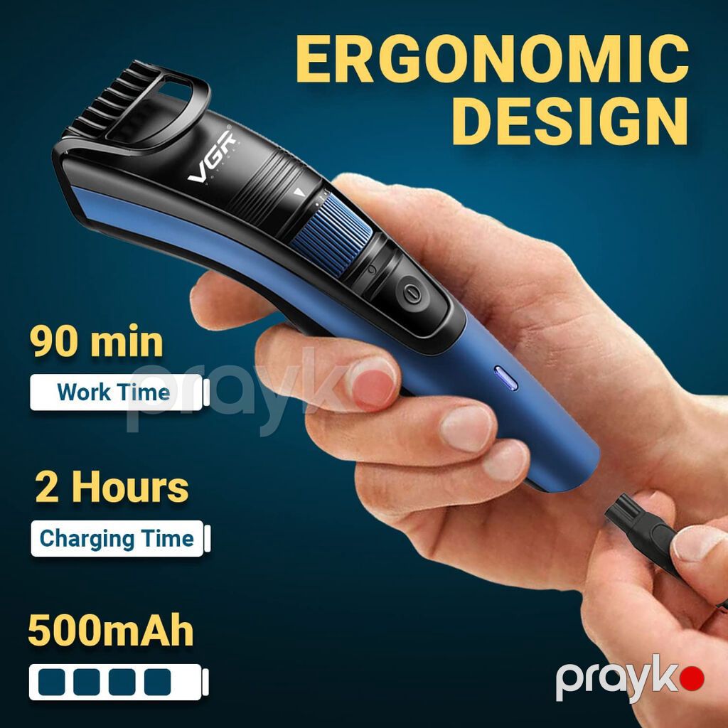 Saqqal üçün Təraş aparatı VGR 052 500mAh 0.5-10mm Bütün məhsularımız — Saç kəsmə maşınları, Bakı (2)