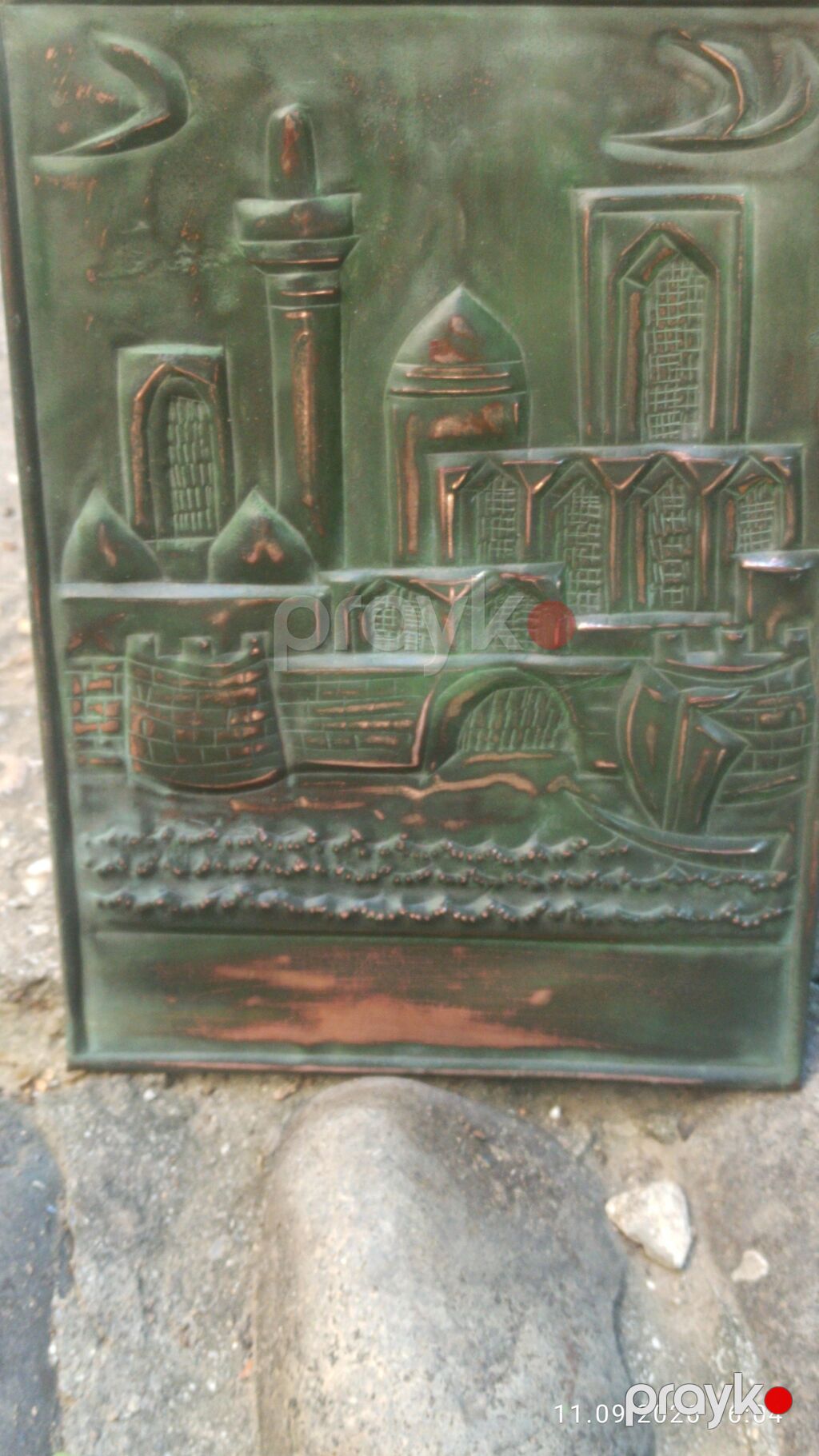 Məhsul: Kabartma dekorativ lövhə qədim Bakı Təsvir: - Material: Mis — Şəkillər, plakatlular və çərçivələr, Bakı (8)