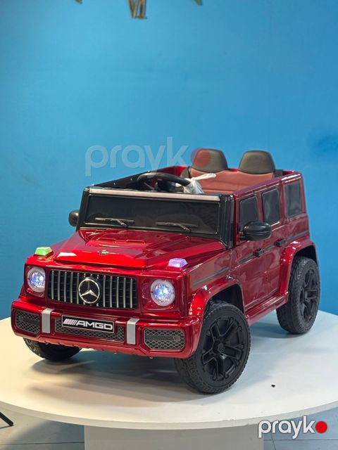 Uşaq elektrik avtomobili Mercedes-Benz G-class, qırmızı — Bakı