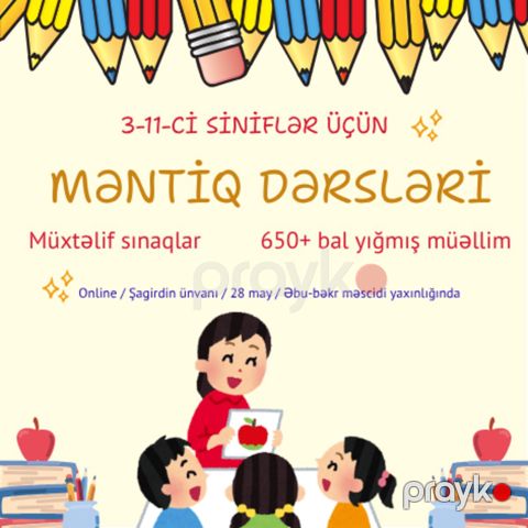 Məntiq dərsləri – 3–11-ci sinif şagirdləri üçün — Bakı