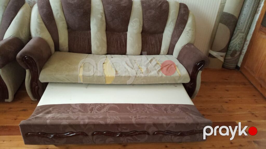 Mebel dəsti – 3 nəfərlik açılan divan + 2 ədəd kreslo - Model — Yumşaq mobilya dəstləri, Sumqayıt (3)
