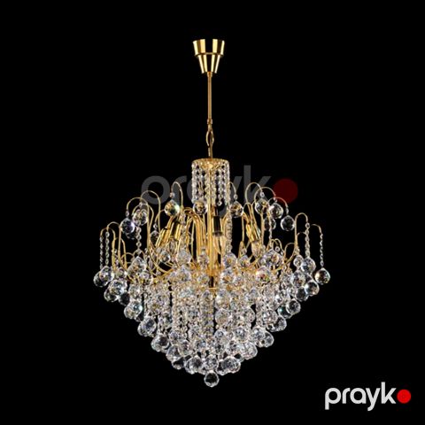 Büyük saray 0146 58 16 - 16 qollu sarmaşıq sarı çilçıraq