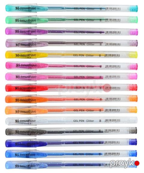 Qələm gel 0.7mm zərli 30x N600 411708 YES — Bakı