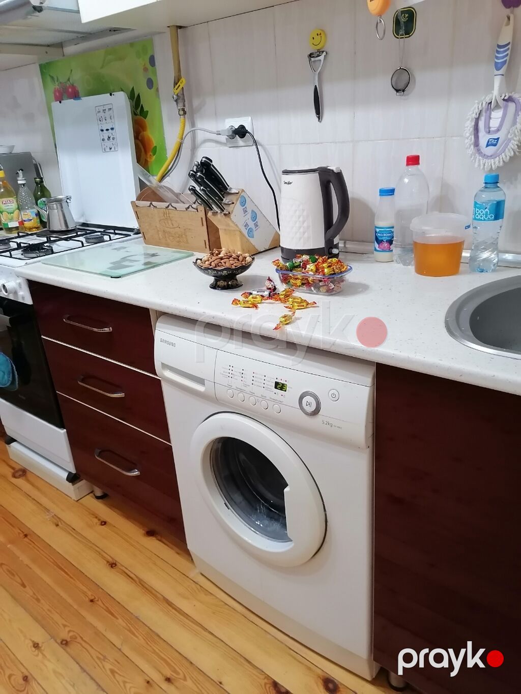 Paltaryuyan maşın Samsung, 5 kq, İşlənmiş, Avtomat, Qurutmasız, Kredit yoxdur, Ünvandan götürmə, Ödənişli çatdırılma — Çamaşır maşınları, Digah (3)