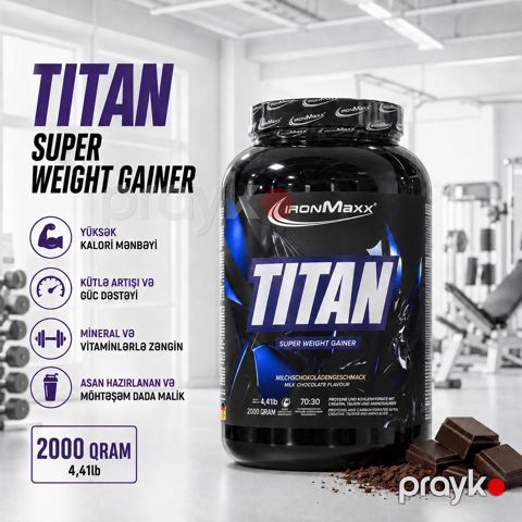 Qeyner IronMaxx Titan Milk Chocolate Flavour 2000 q — Bakı
