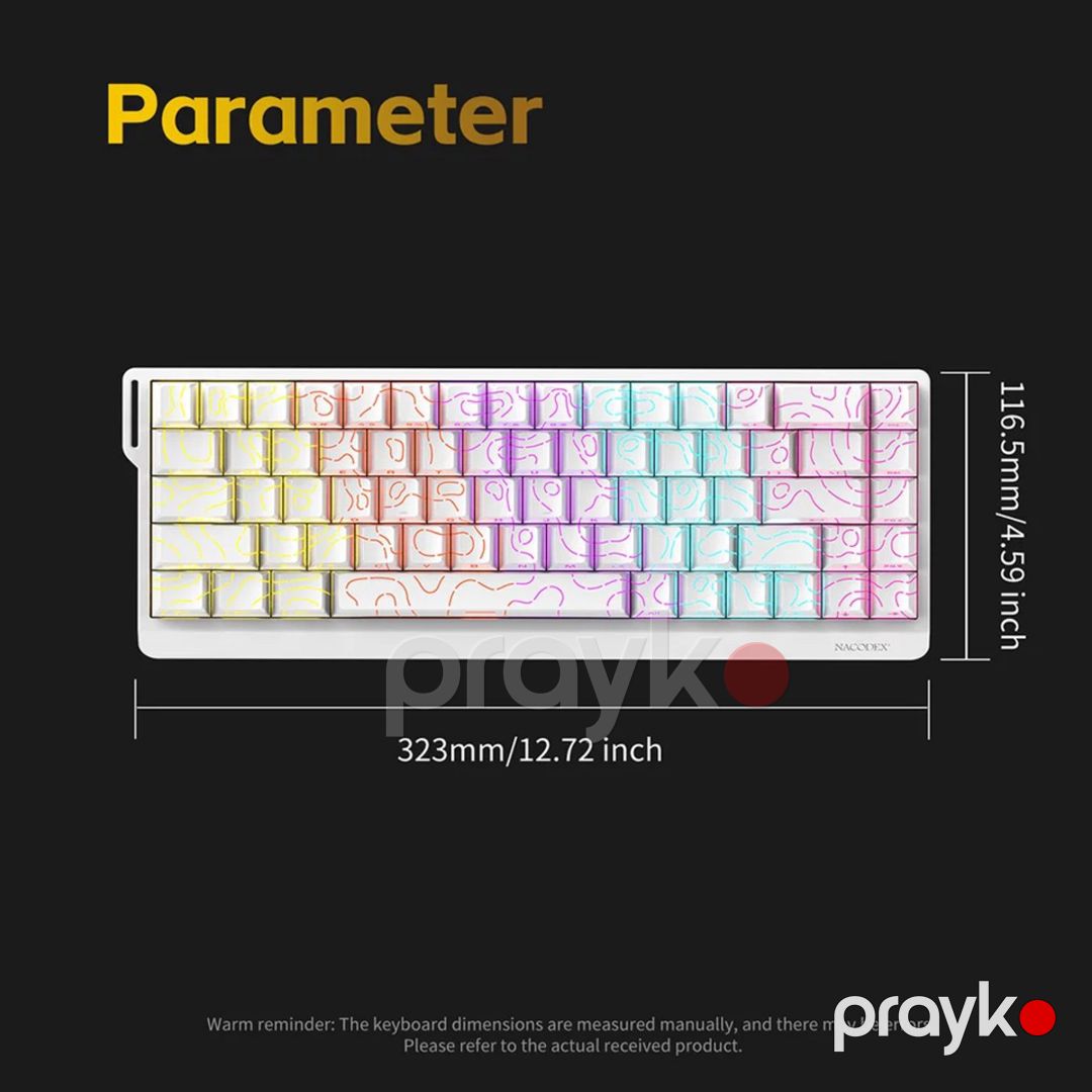 Oyun klaviaturası Ajazz NK68 V2 - Black Contour — Periferik cihazlar, Bakı (6)
