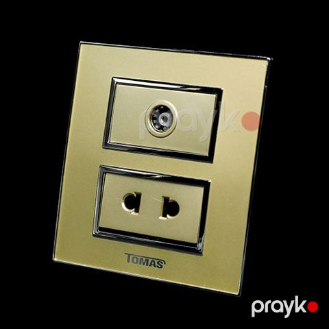 Tomas 1 TV + 1 razetka qızılı — Bakı