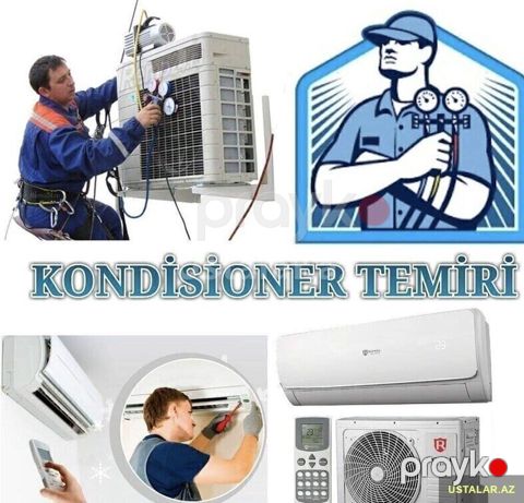 Təmir, Split kondisionerlər, Təmizləmə — Bakı
