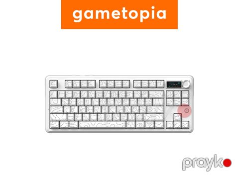 Ajazz MK87 White Contour — Bakı