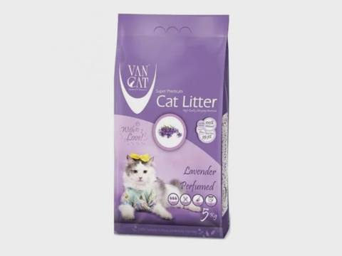 Van Cat lavanda ətirli topalaşan pişik qumu, 5 kq — Kediler