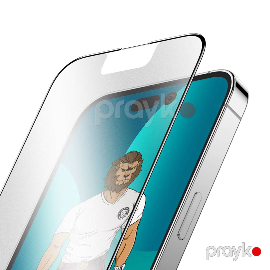 Green 3D AG/Matte HD Glass Screen Protector for iPhone 14 Pro Max 6.7" Clear — Mallar, Bakı (2)