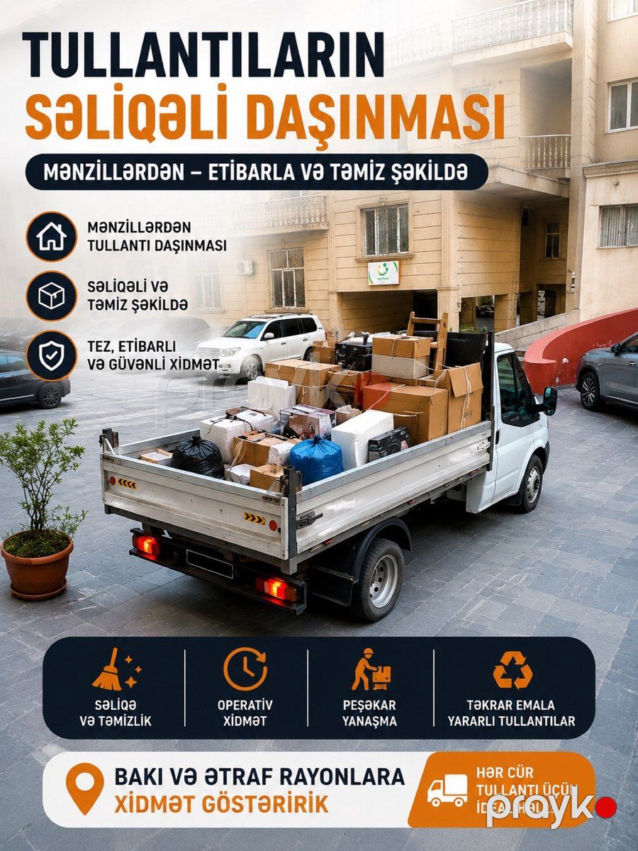 Söküntü tullantı daşınması — Logistika, Bakı (3)
