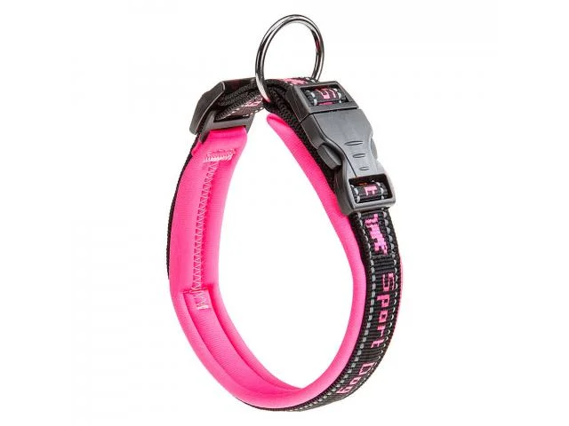 Ferplast Sport Dog C25/65 Köpəklər üçün Yansıtıcı Yastıqlı Boyunluq, 25 x 65 sm, Çəhrayı — Bakı