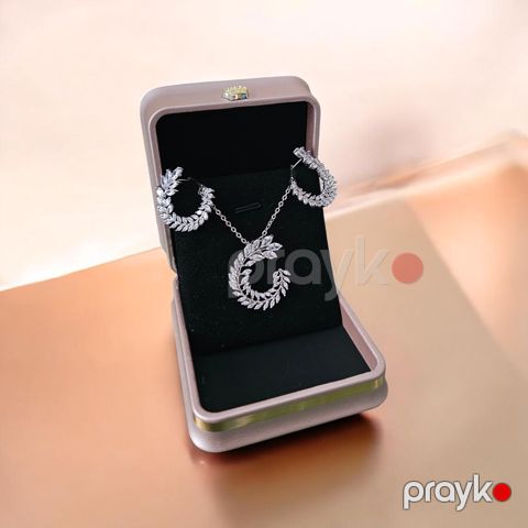 Boyunbağı və sırğa dəsti qadınlar üçün 10226_06524, polad — Bakı
