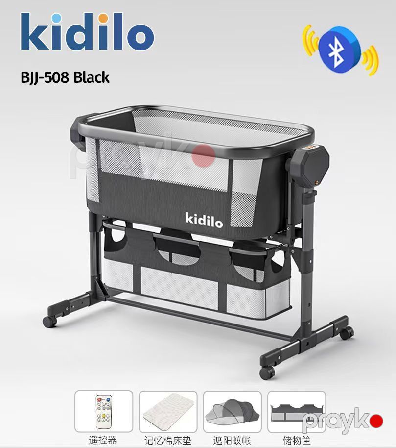 Yelləncək-beşik Kidilo BJJ508, qara — Mallar, Bakı (2)
