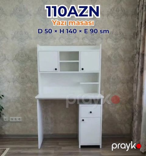 Yazı masası – 110 AZN Ölçülər: Dərinlik 50 sm Hündürlük 140 sm En — Bakı