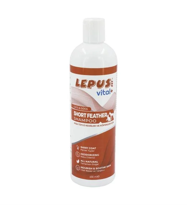 Lepus Qısa tüklü pişiklər və itlər üçün qısa tüklü ev heyvanları şampunu, 400 ml — Bakı